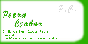 petra czobor business card